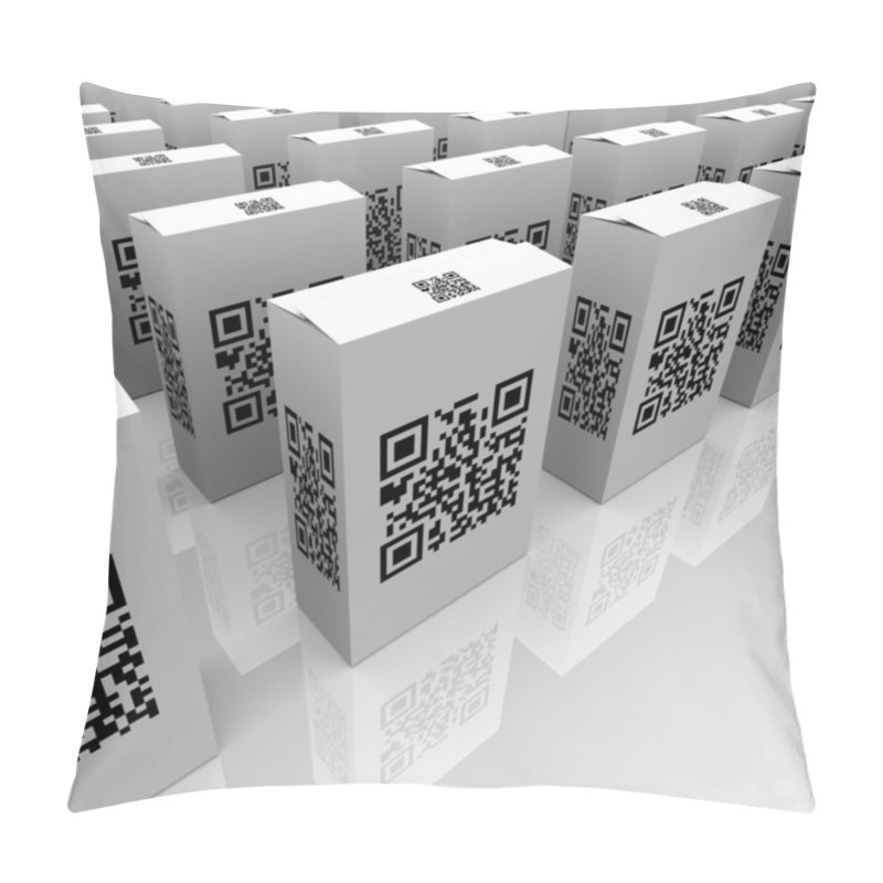 Personality  QR Codes On Product Boxes For Scanning Information Pillow Covers