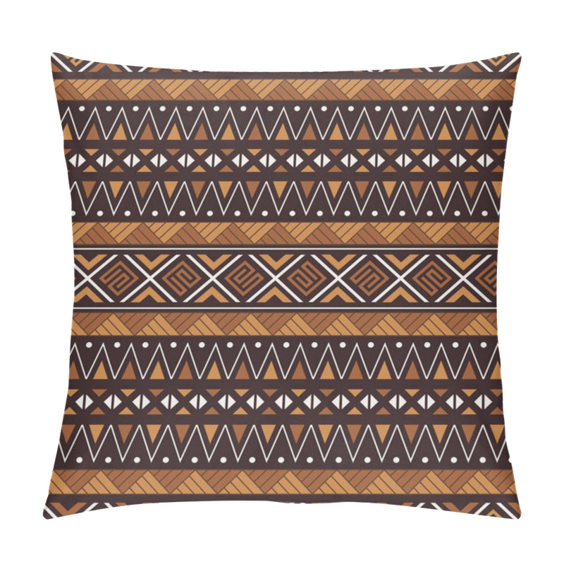 Personality  African Print Fabric. Vector Seamless Tribal Pattern. Traditional Ethnic Hand Drawn Ornament For Your Design Cloth, Carpet, Rug, Pareo, Wrap Pillow Covers