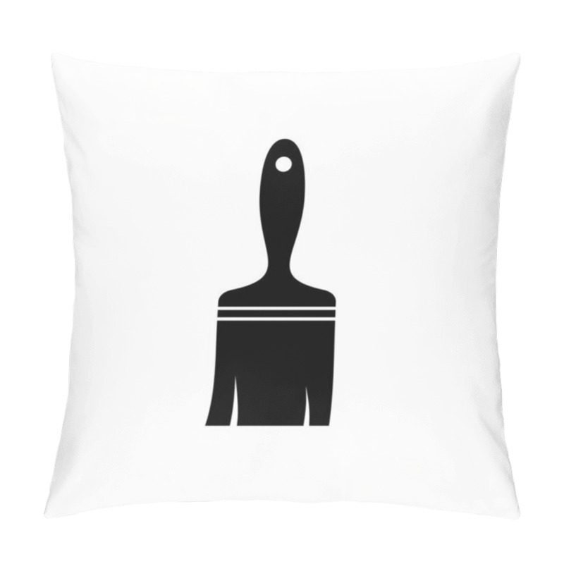 Personality  Paint Icon. Paint Brush Vector Icon. Paint Roller Icon Pillow Covers