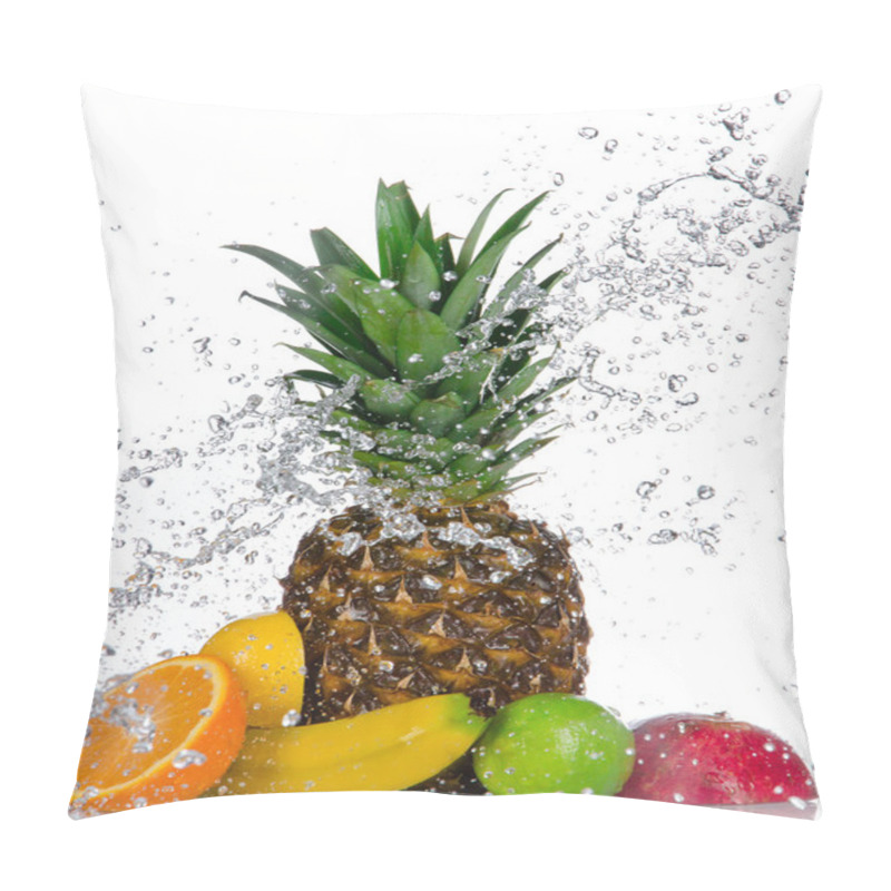 Personality  Fresh Fruits With Water Splash Pillow Covers