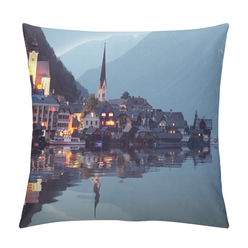 Personality  The Hallstatt City Pillow Covers