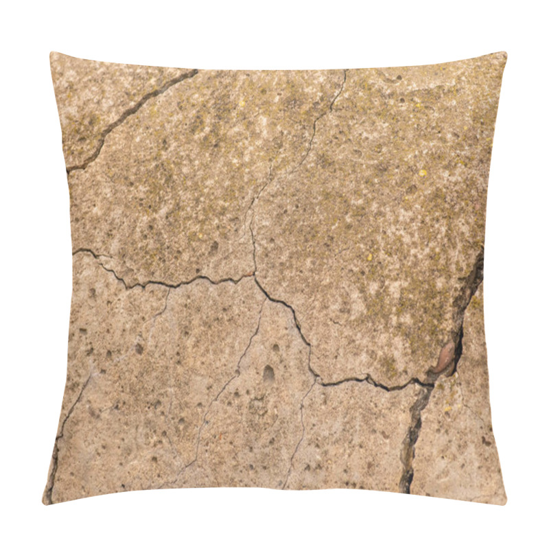 Personality  Old Concrete Cement With Cracks And Natural Destruction From Time And Weather Conditions Pillow Covers