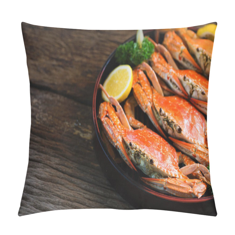 Personality  Steam Dungeness Crab Pillow Covers