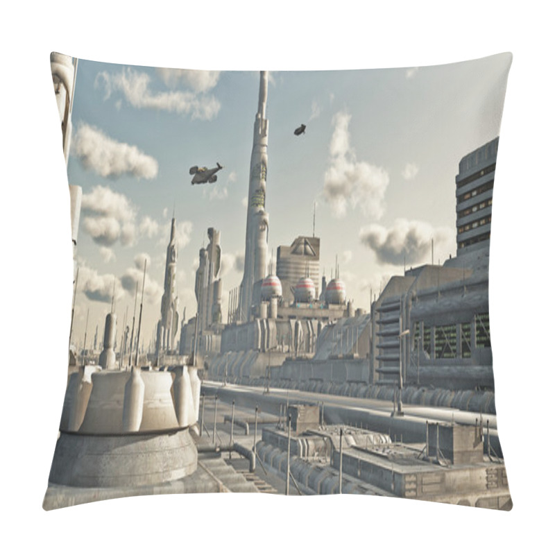 Personality  Future City Street View Pillow Covers