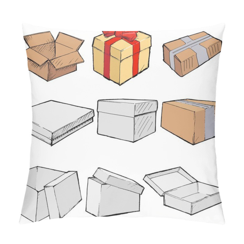 Personality  Set Of Boxes Pillow Covers