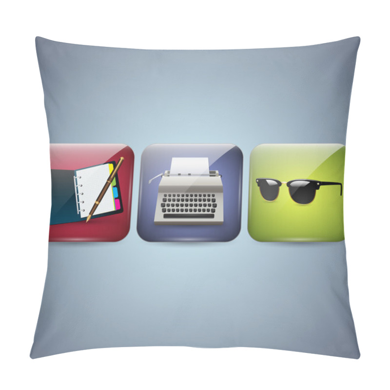 Personality  Vector Business Icons. Vector  Illustration  Pillow Covers