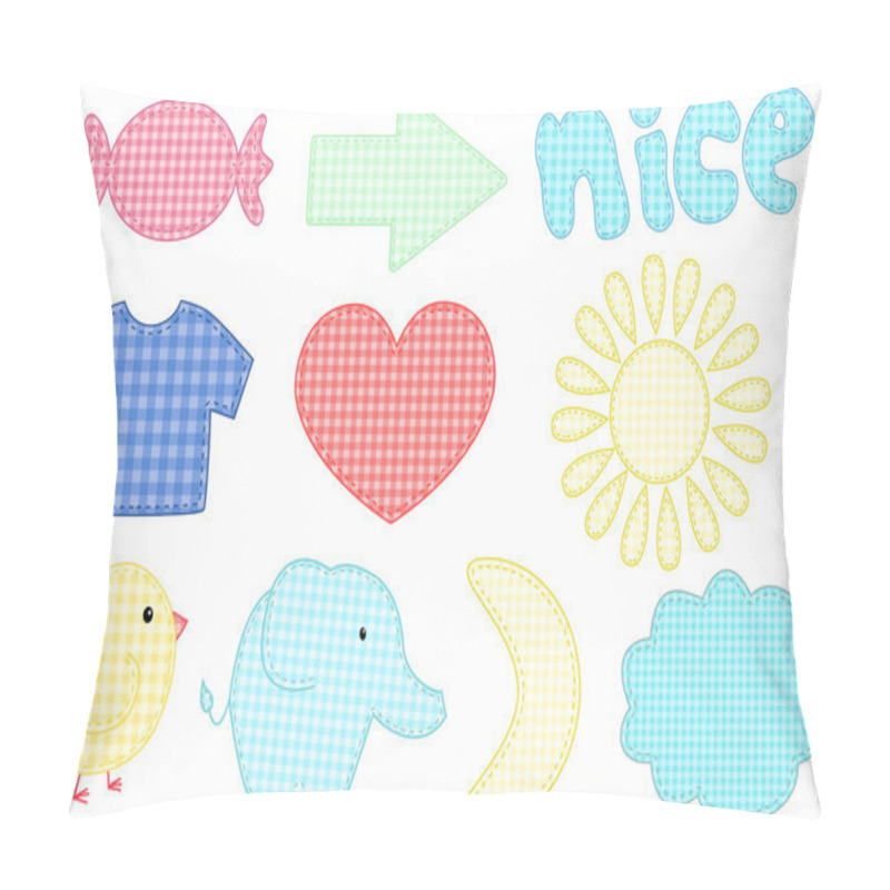 Personality  Set Of Vector Textile Applications Pillow Covers