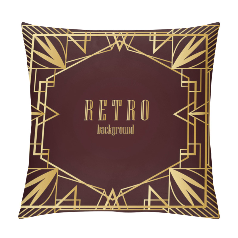 Personality  Art Deco Geometric Frame Pillow Covers