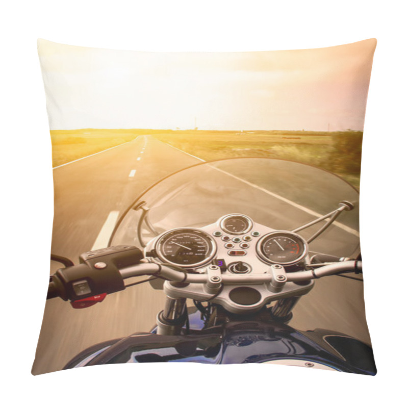 Personality  Motorcycle Rider View Pillow Covers