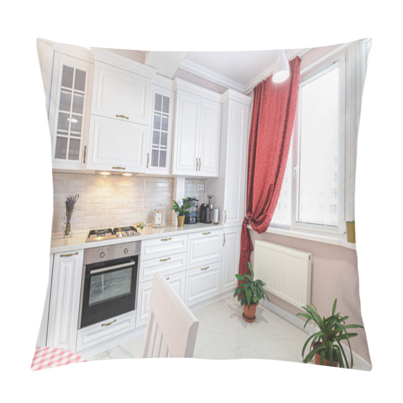 Personality  Luxury Modern White Kitchen Interior Pillow Covers