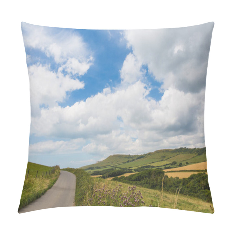 Personality  English Jurassic Coast Meadows On A Sunny Day Pillow Covers