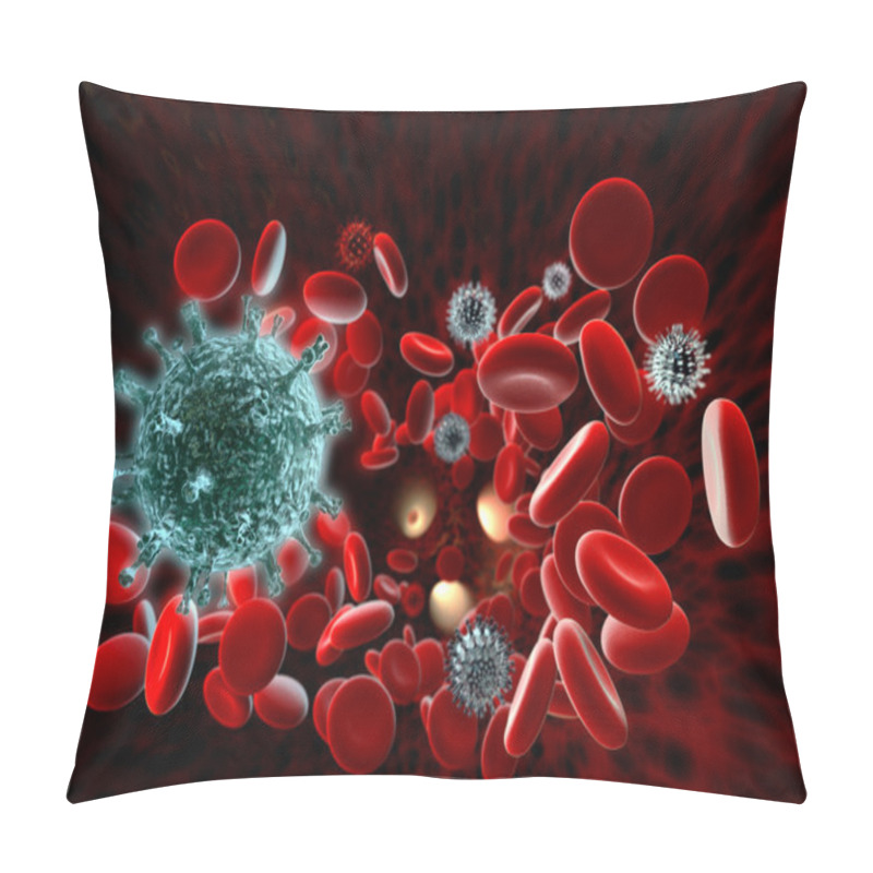 Personality  Virus In Blood Pillow Covers