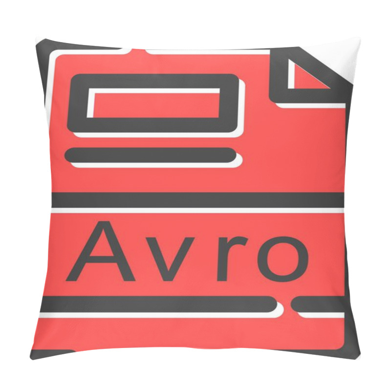 Personality  Avro Icon, Simple Web Vector Illustration Pillow Covers