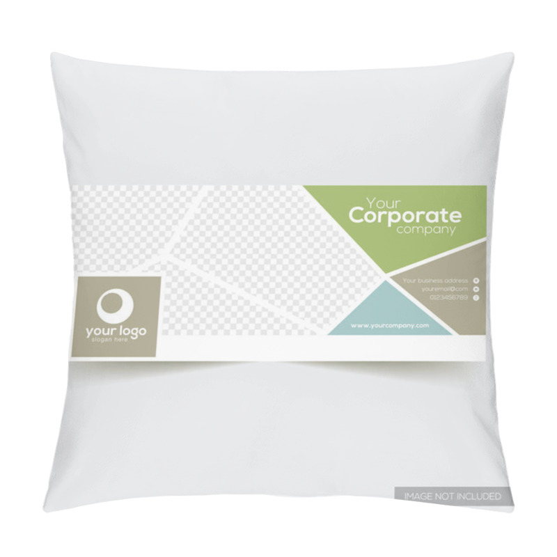 Personality  Corporate Facebook Timeline Cover Template Pillow Covers