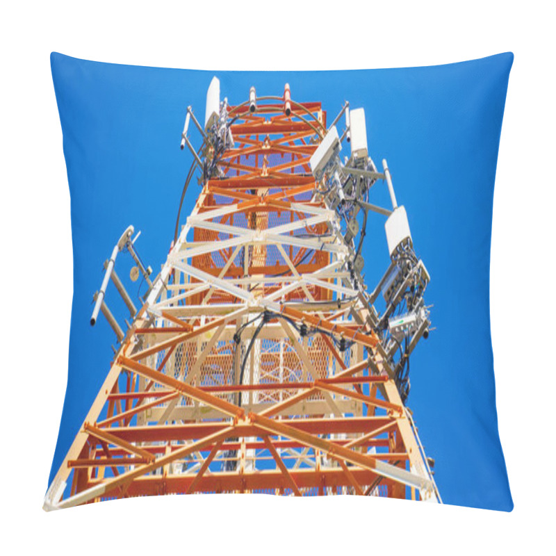 Personality  Telecommunication Tower Of 4G And 5G Cellular. Pillow Covers