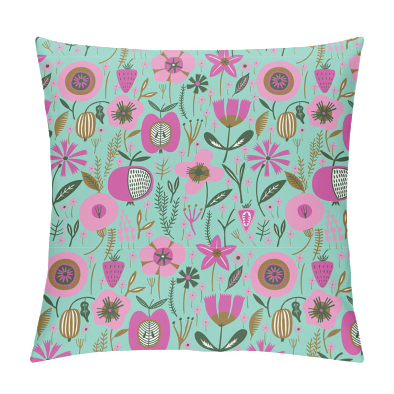 Personality  Pattern With Fruits And Flowers Pillow Covers