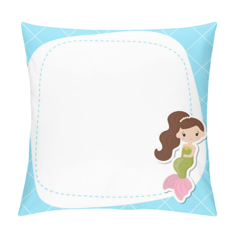 Personality  Greeting Card Withcute Girl Mermaid. Pillow Covers