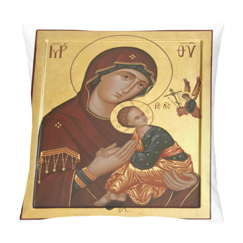 Personality  Old Icon Of The Mother Of God Pillow Covers