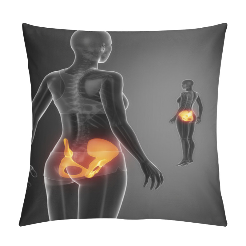 Personality  PELVIS Bone Scan Pillow Covers