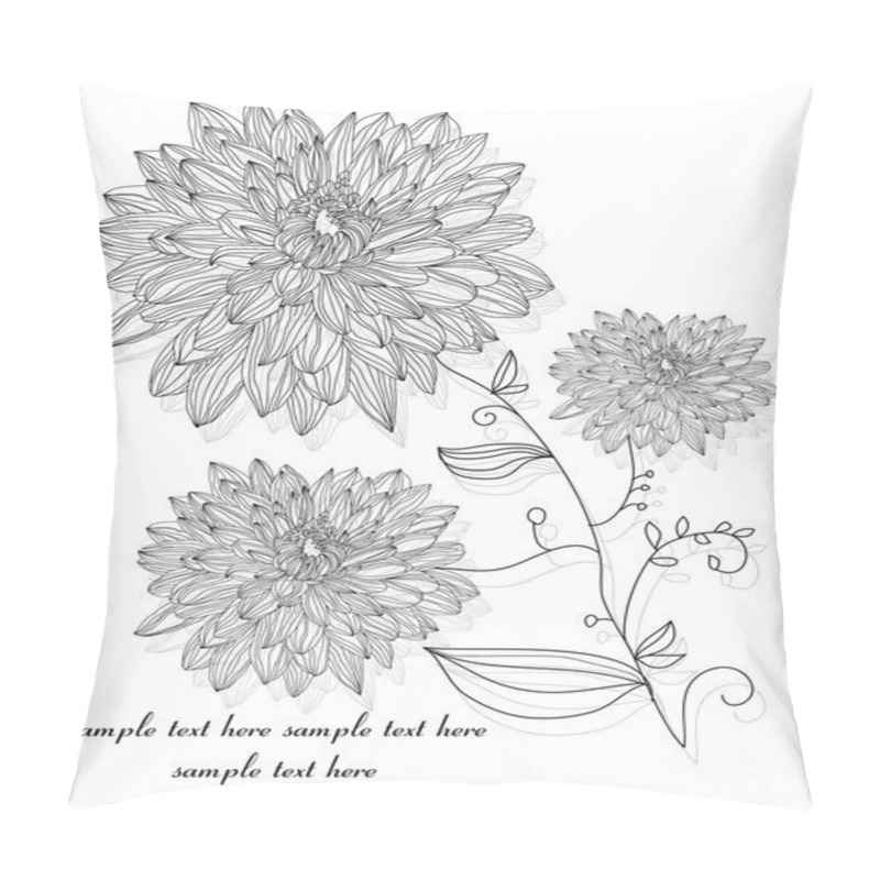 Personality  Branches With Flowers Pillow Covers