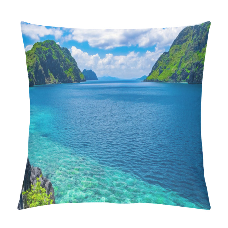 Personality  Tropical Sea Bay, El Nido, Palawan, Philippines Pillow Covers