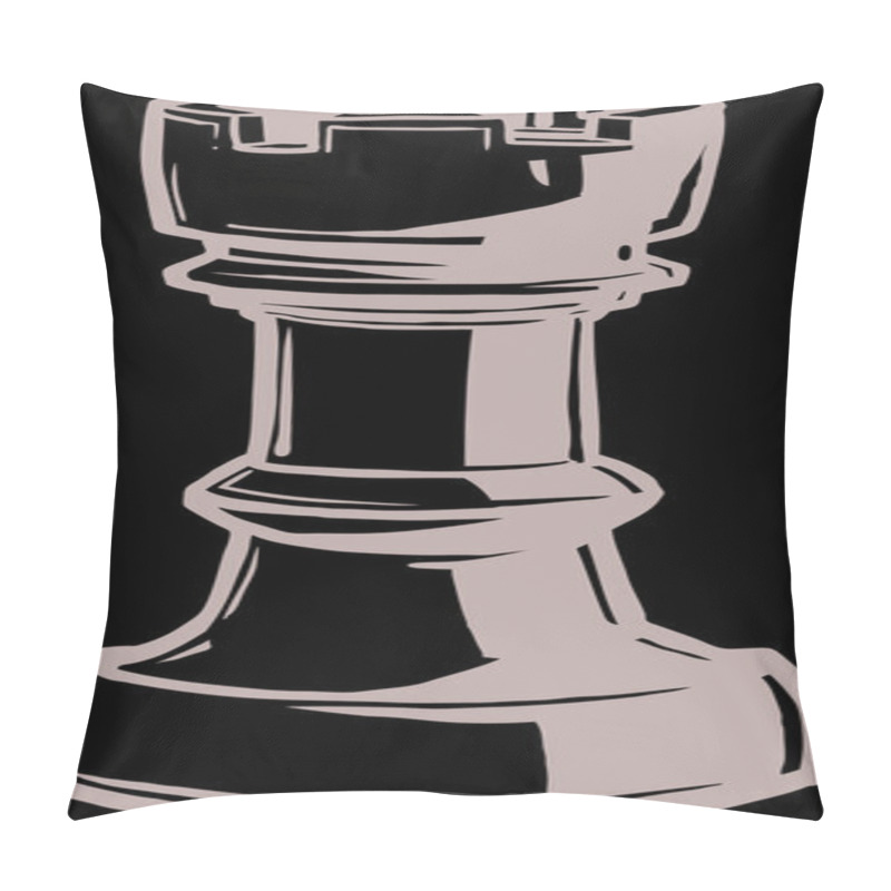 Personality  Chess Piece - Tower - Hand Drawn Pillow Covers