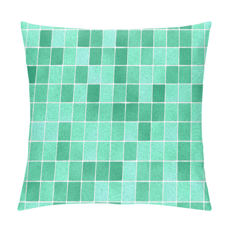 Personality  Green Square Mosaic Tile Texture Indoors Pillow Covers