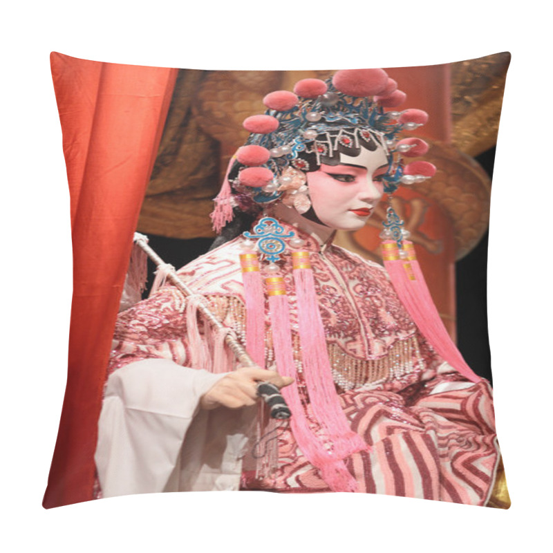 Personality  Chinese Opera Dummy And Red Cloth As Text Space ,it Is A Toy,not Pillow Covers