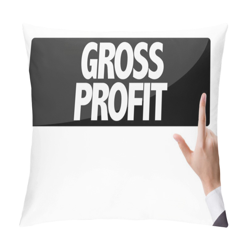 Personality  Businessman Pressing Button With The Text Pillow Covers