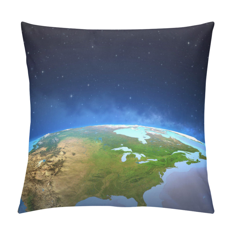 Personality  Surface Of The Earth From Space Pillow Covers