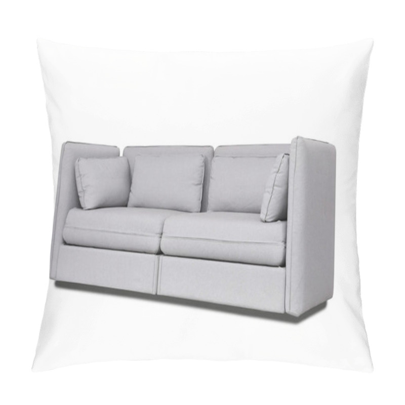 Personality  Comfortable Sofa On White Background. Furniture For Modern Room Interior Pillow Covers