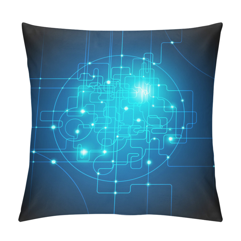 Personality  Abstract Background Global Internet Connections Concept Pillow Covers