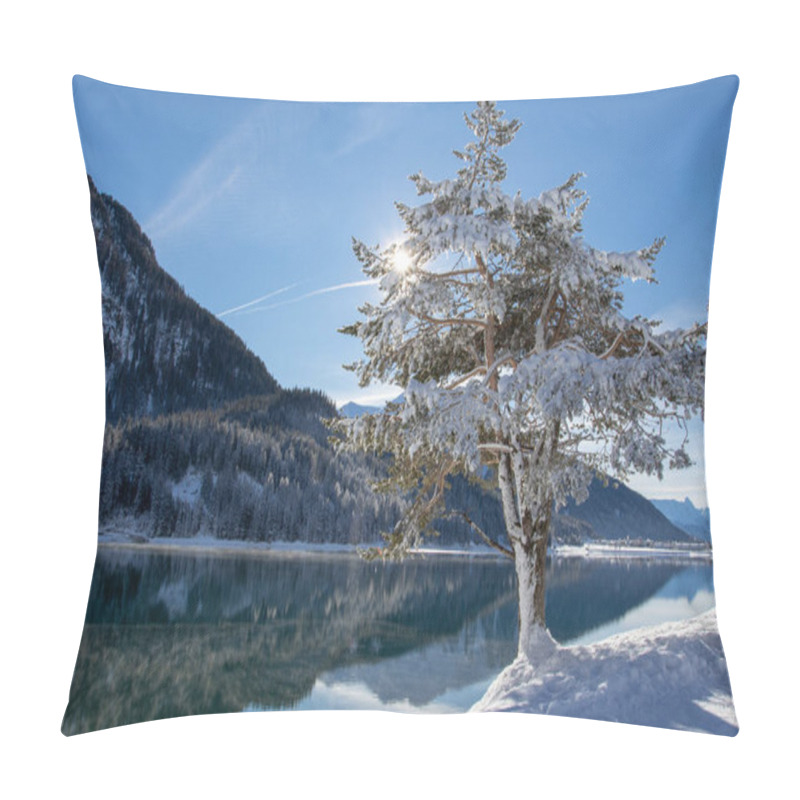 Personality  Sun Shining Through A Tree On Lake Davos Pillow Covers