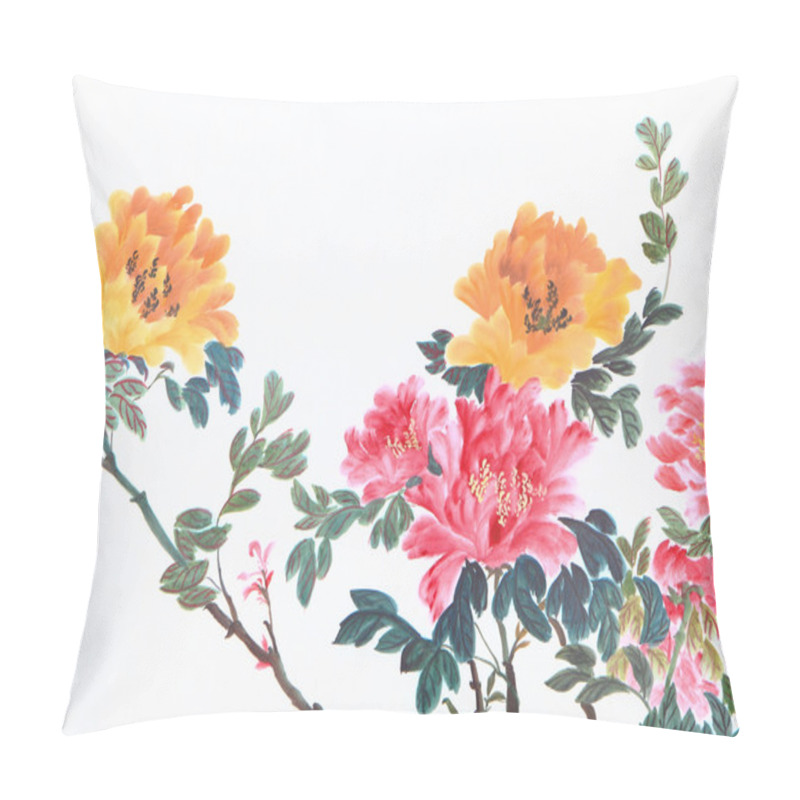 Personality  Peony Flower Pillow Covers