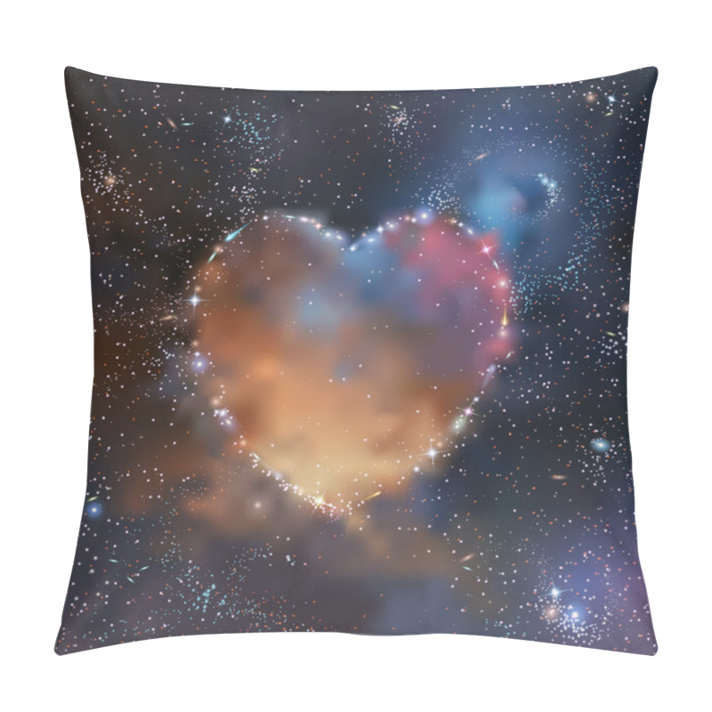 Personality  Space Heart Pillow Covers