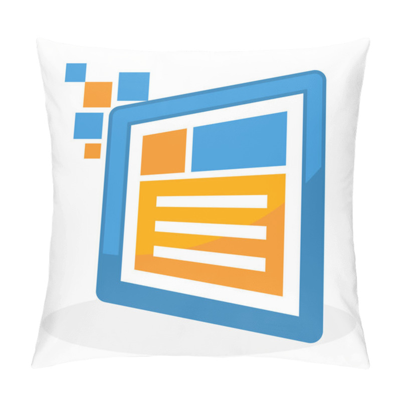 Personality  Icon Logo Illustration For Business Website Design Development Pillow Covers