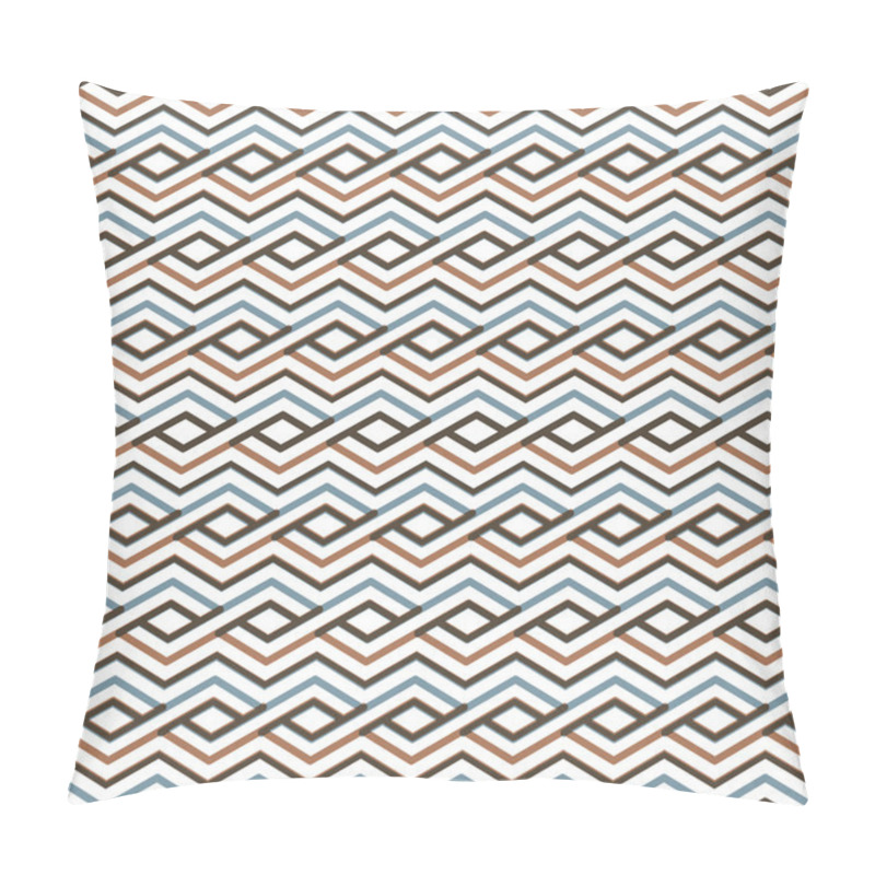 Personality  Bright Abstract Seamless Pattern With Interweave Lines. Vector P Pillow Covers