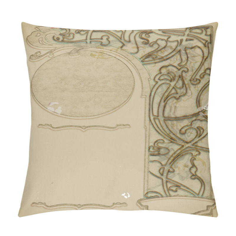 Personality  Art Nouveau Backgrounds And Frames Pillow Covers