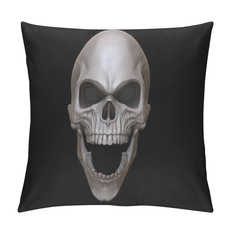 Personality  Crazy Angry Screaming Skull Pillow Covers