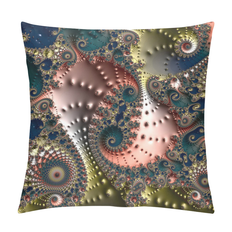 Personality  Fractal, Digital Artwork, Geometric Texture, Abstract Background  Pillow Covers