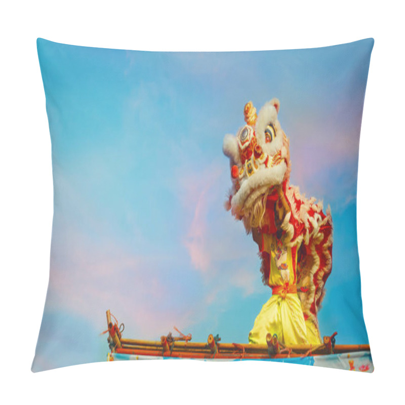 Personality  Lion Dance In A Chinese New Year Celebration Pillow Covers