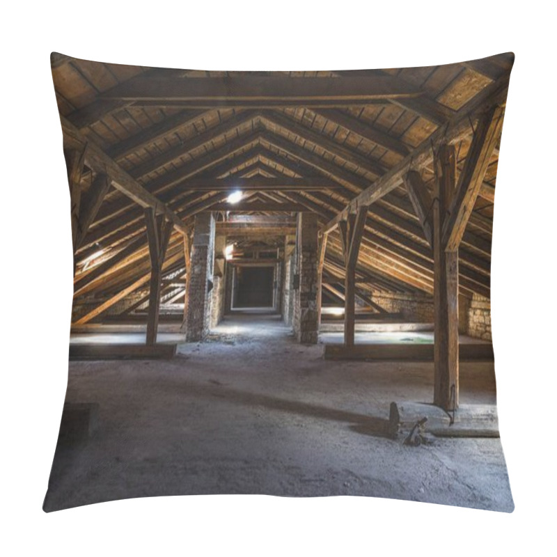 Personality  Creepy Attic Interior At Abandoned Building Pillow Covers