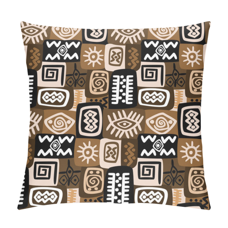 Personality  Ethnic Motifs And Symbols Seamless Pattern Pillow Covers