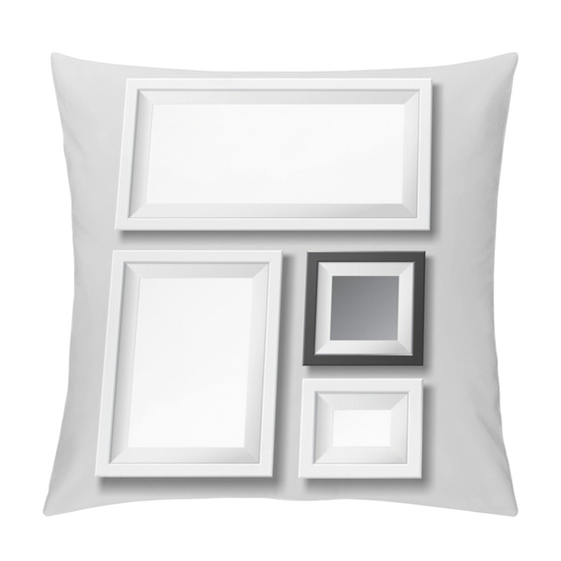 Personality  Gray And Black Blank Picture Frame. Pillow Covers