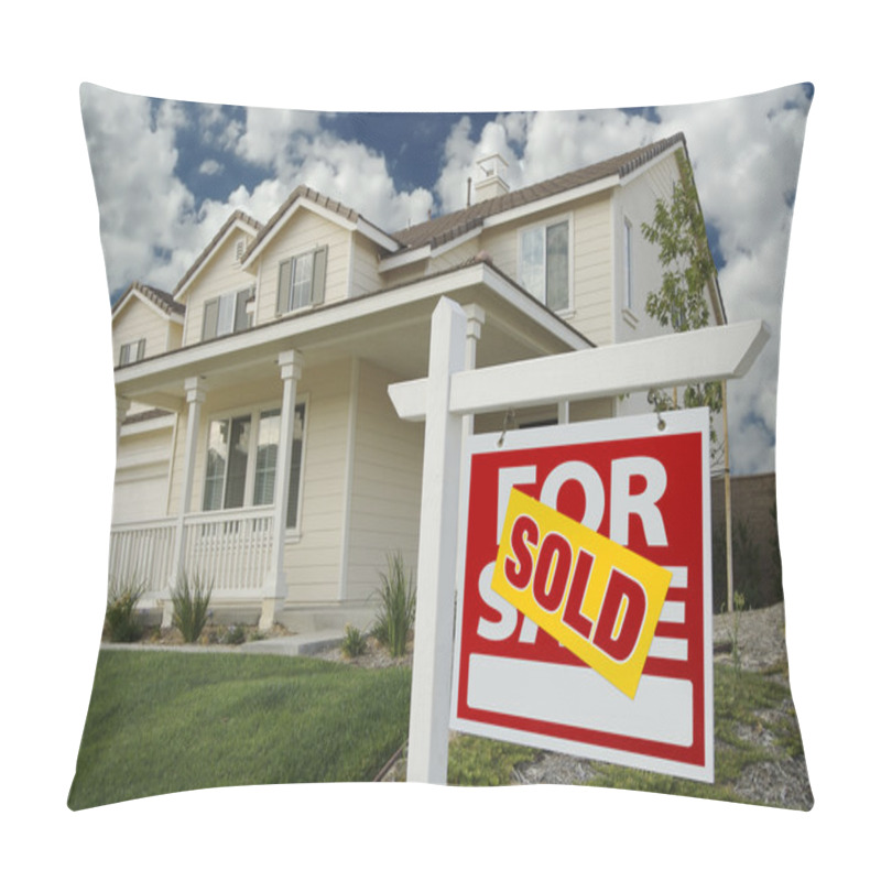 Personality  Sold Home For Sale Sign And New House Pillow Covers