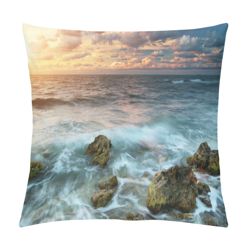 Personality  Beautiful Sunset On The Sea Pillow Covers