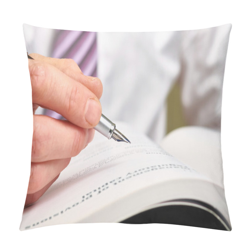 Personality  Fountain Pen Signature. Pillow Covers