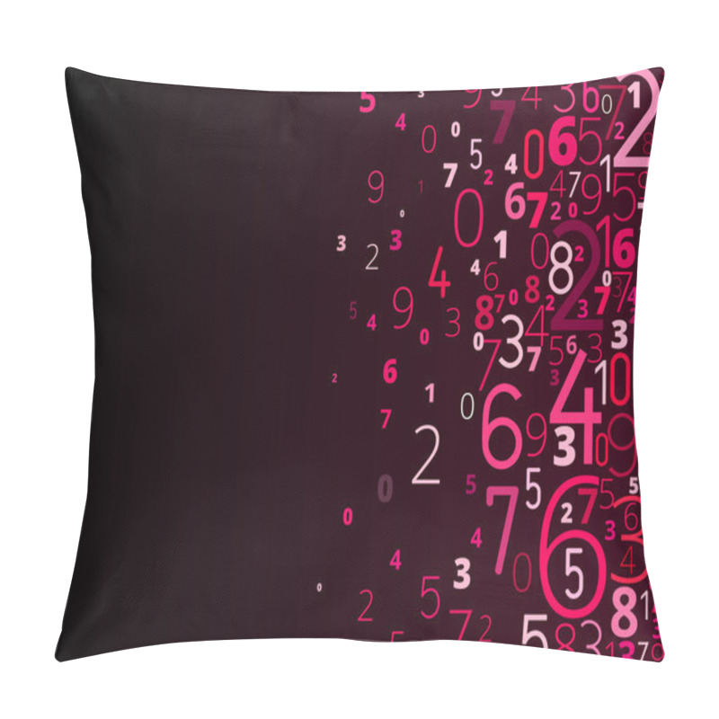 Personality  Vector Background From Numbers Pillow Covers