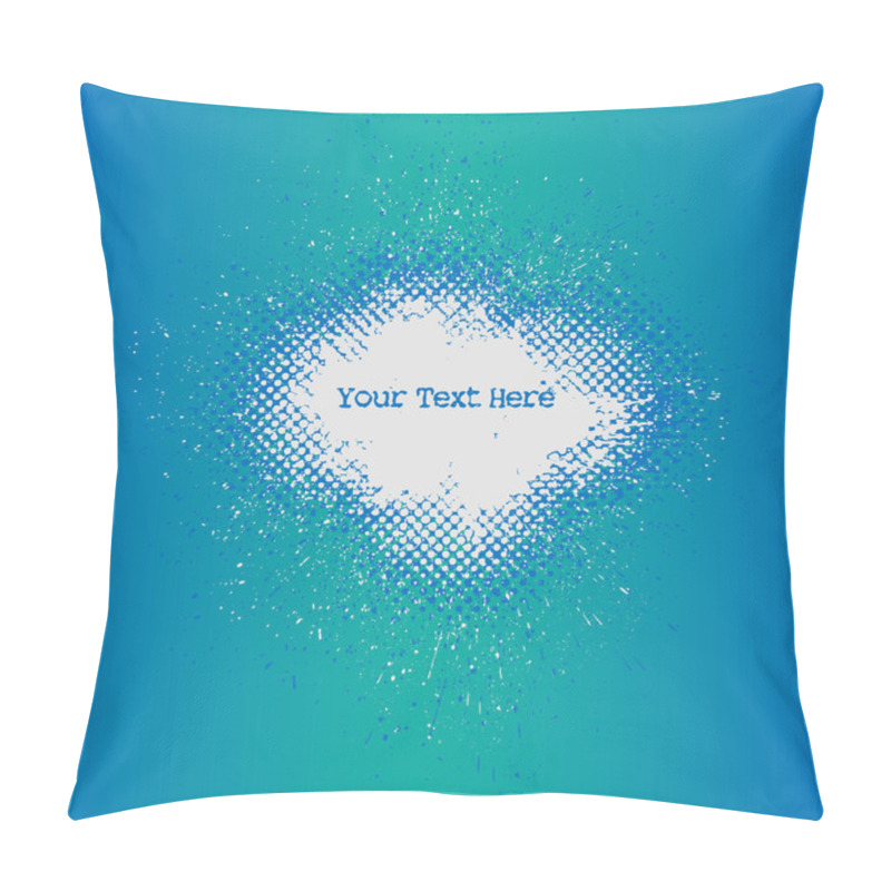 Personality  Halftone Splash On Gradient Background Pillow Covers