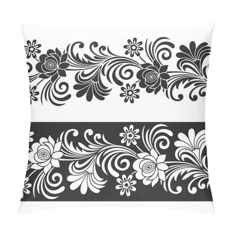 Personality  Seamless Floral Border Pillow Covers